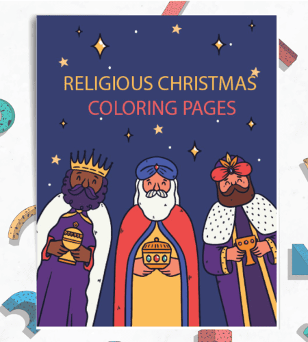 Best 8 religious Christmas coloring pages