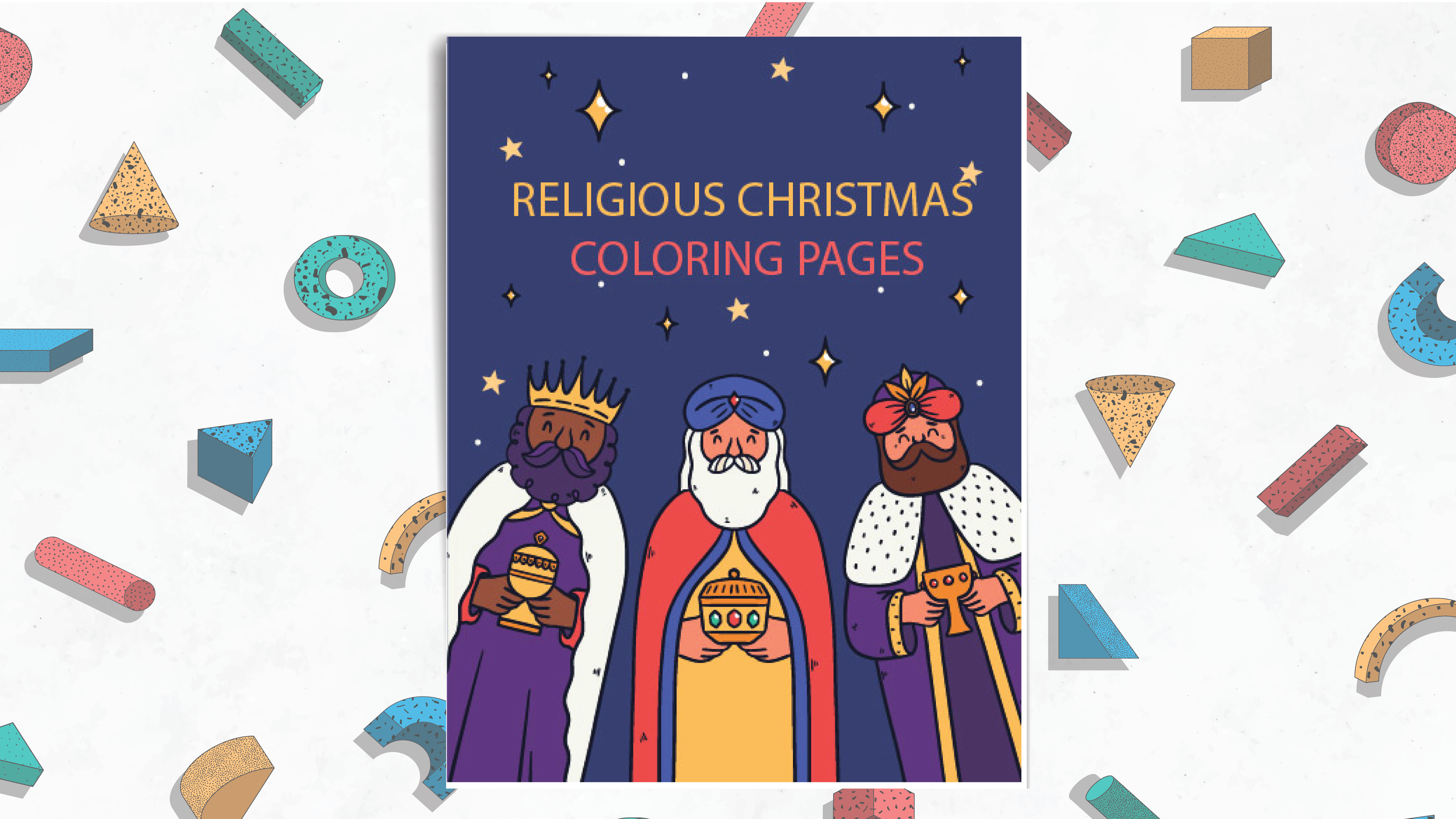 Best 8 religious Christmas coloring pages