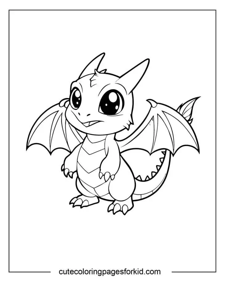 Cute Dragon Coloring Pages