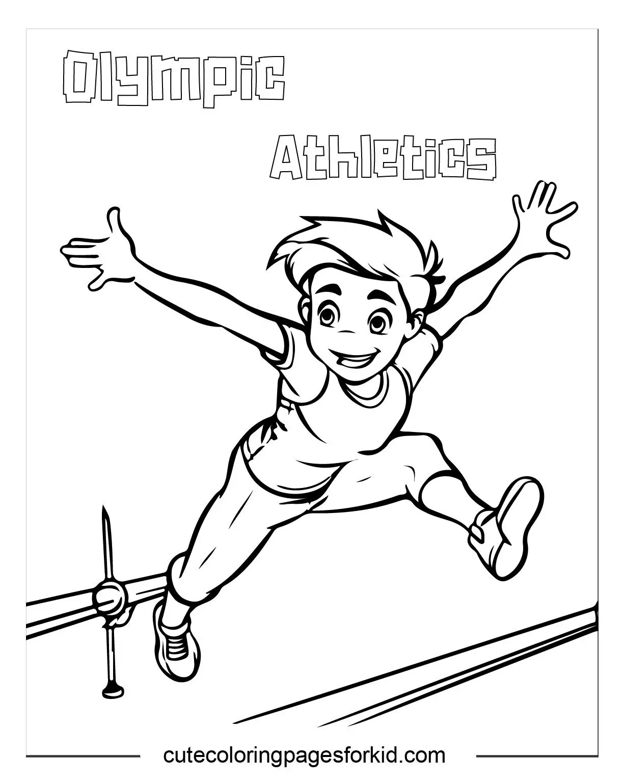 Olympic Atheltics Coloring Pages