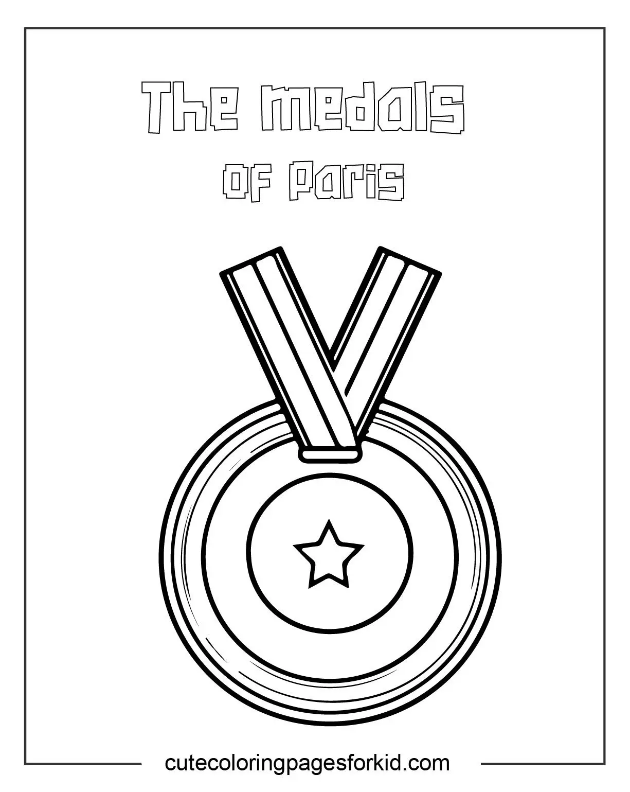 Olympic Medals Coloring Pages