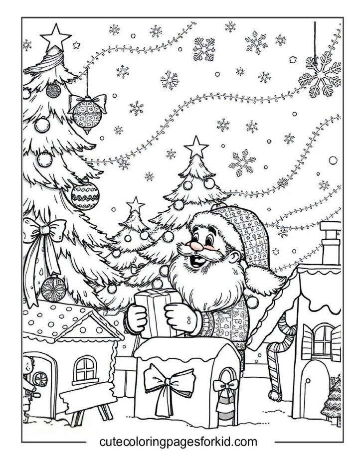 Christmas adult coloring pages