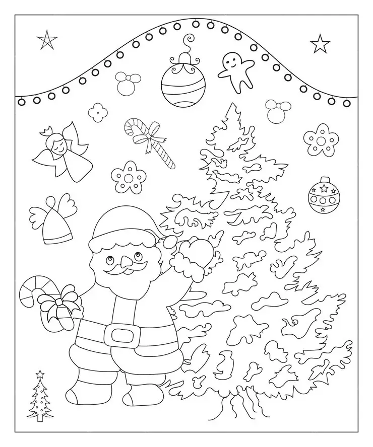 
Religious Christmas coloring pages