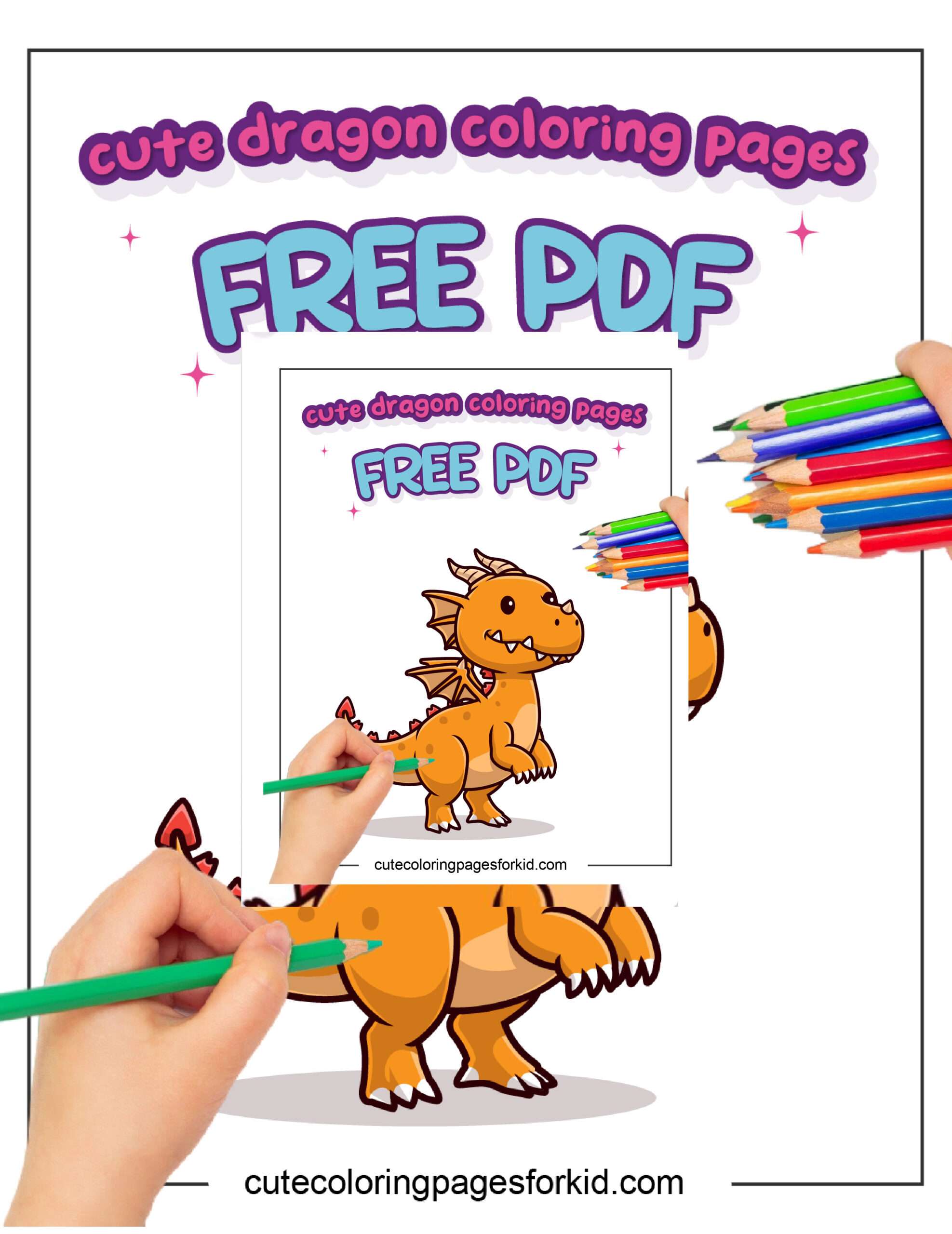 Cute Dragon Coloring Pages Free PDF’s 2024